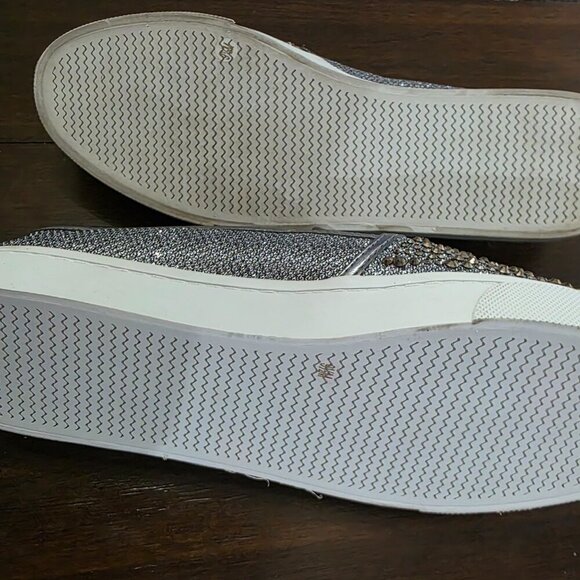 INC International Concepts Women’s Loafers Size 9.5 Sparkly Grey Slip-On NWOT - Picture 5 of 10
